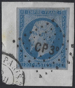 AMB-04-4-1 Losange ambulant CP3° Calais à Paris sur N°14Ae (sur lilas) - Imagen 1 de 1
