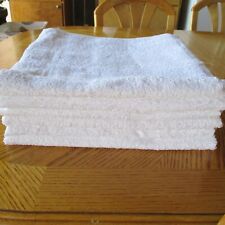 NEW Wonderful WHITE BATH TOWELS LOT OF 6 Towels COTTON BLEND 23 x 46 PERFECT