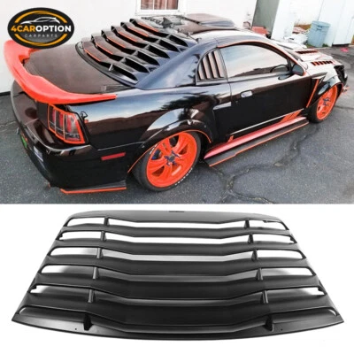 Fits 99-04 Ford Mustang Rear Window Louver Cover Sun Visor Shade ABS - Image 1 of 4