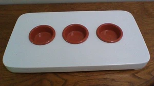 Michael Graves Porcelain Serving Platter With Sauce Bowls - Picture 1 of 4