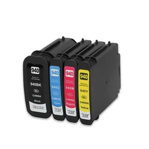 4 INK CARTRIDGE for 940XL, HP 940 OFFICEJET PRO 8000 8500 8500A 940 XL - Picture 1 of 1