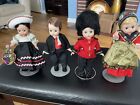 X4 Vintage Madame Alexander dolls with stand