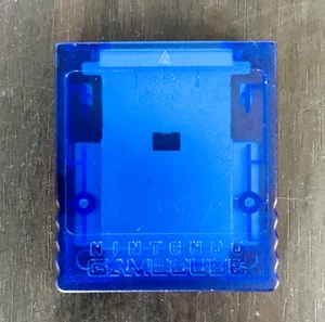 "Official" Genuine Nintendo Game Cube Memory Card 59 Clear Blue & Red DOL-008 - Picture 1 of 22