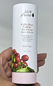 Best Seller! 100% PURE Coffee Bean Caffeine Eye Cream Refresh & Hydrate - Picture 1 of 5