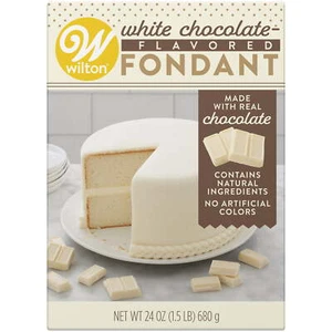 Wilton White Chocolate-Flavored Premade Fondant for Cake Decorating, 24 oz. - Picture 1 of 23