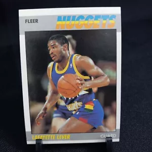 Lafayette Lever 1987 Fleer #62 NBA Basketball Card Denver Nuggets (1A55) - Foto 1 di 3