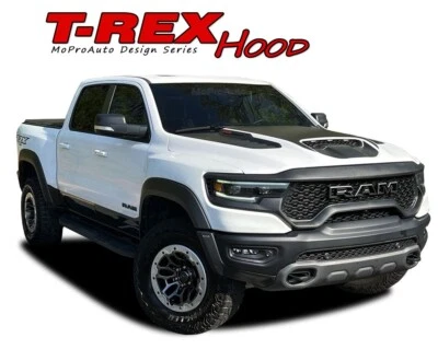 T-REX HOOD for 2021-2024 Dodge Ram Rebel TRX Hood Decals Vinyl Graphic Stripe Foto 1 de 4
