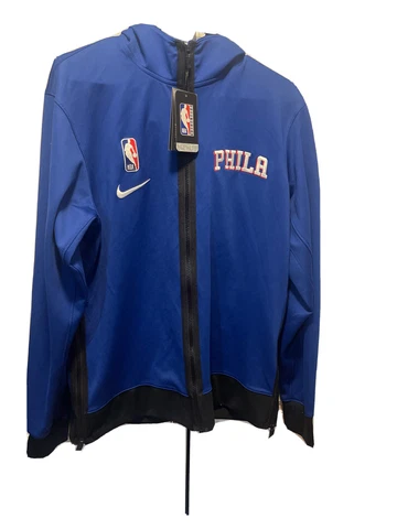 Nike NBA Philadelphia 76ers Sixers Therma Flex Showtime Warmup Jacket Mens XXL Cover