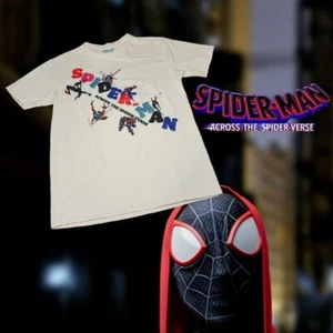 Box Lunch Exclusive Unisex Spider-Man Across the Spider-Verse T-Shirt Creme S - Bild 1 von 7