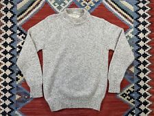 Vintage LL Bean Sweater Mens Large Beige Wool Pullover Crew Neck Outdoors Adult