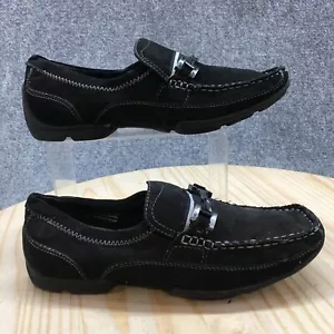 Dexter Shoes Mens 6.5 Loafers Black Leather Slip On Casual Comfort Low Top Flats - Picture 1 of 17