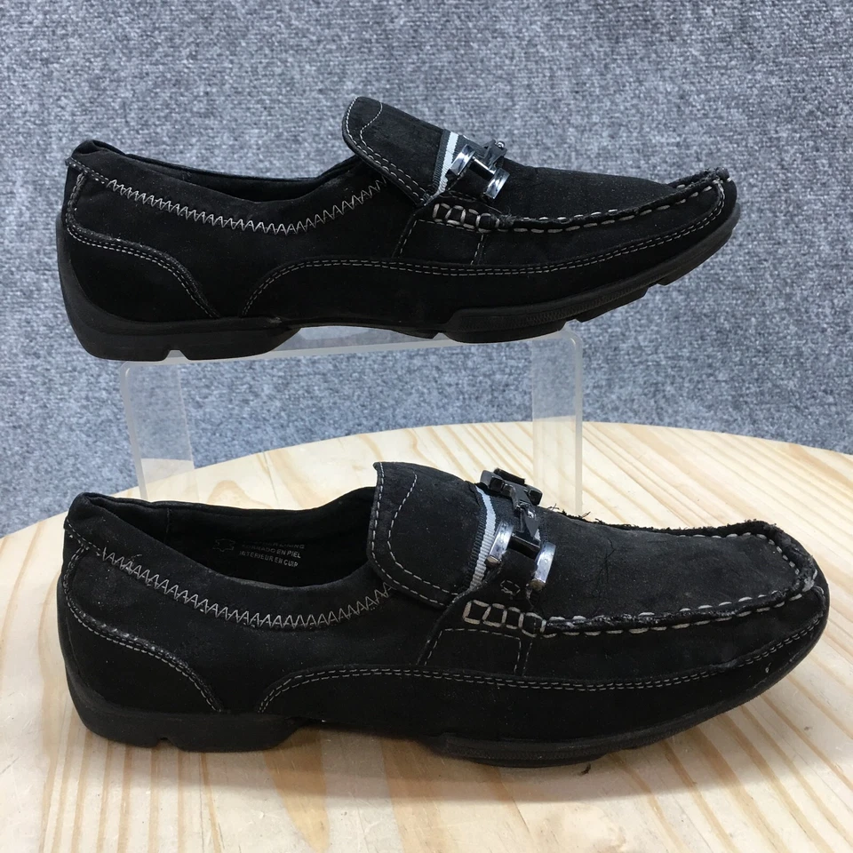 Zapatos Dexter Para Hombres 6.5 Mocasines Cuero Negro Sin Cordones Informales Cómodos Parte Superior Baja Pisos Foto 1 de 4