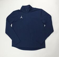 Nike Jordan Team Coaches Half Zip Football Top Men's Large Navy Blue Cv8311