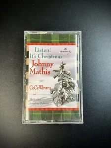Johnny Mathis CeCe Winans Listen! It’s Christmas Cassette 1999 Hallmark - Picture 1 of 3