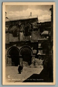 Postal RPPC Jerusalén Iglesia del Santo Sepulcro, Tierra Santa Lehnert Landrock - Imagen 1 de 2