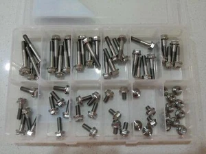 M8 GRADE 5 TITANIUM BOLT, FASTENER KIT M8 X1.25 THREAD PACK 65 13MM AND 10MM HEX - Picture 1 of 3