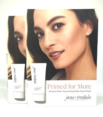2 X JANE IREDALE IMPRIMACIÓN FACIAL BRILLANTE MÁS ILUMINADORA 0,24 OZ cada una Foto 1 de 4