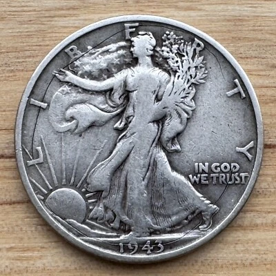 1943-S Walking Liberty Half Dollar, Very Fine - Image 1 of 2