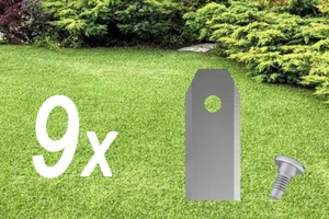 9x Robotic lawn mower blades for Husqvarna Automower | Gardena Sileno - Picture 1 of 1