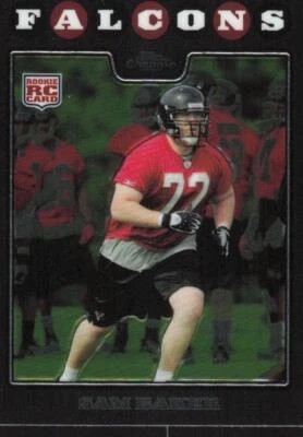 2008 Topps Chrome TC223 Sam Baker Atlanta Falcons RC Football Card - Image 1 of 2