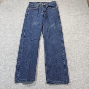 VTG Levis 505 Jeans Mens 31x32 Regular Fit Straight Leg 90s Cotton Dark Wash - Picture 1 of 12