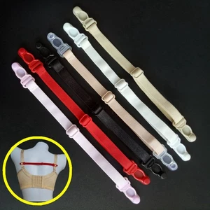 12pcs/Set Women Non-slip Bra Strap Clips Adjustable Bra Buckle Straps Holder - Imagen 1 de 11