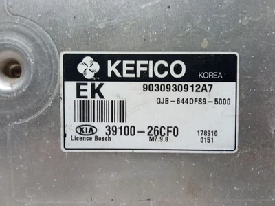 9030930912A7 3910026CF0 CENTRALINA MOTORE / 27600 PER KIA RIO II JB 1.4 16V - Immagine 1 di 4