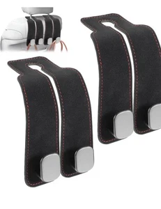 2Pcs Car Seat Hooks for Purses and Bags,Universal Leather Headrest Hooks for car - Picture 1 of 5