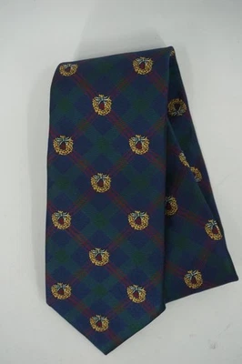 Corbata Brooks Brothers para hombre talla única azul tartán a cuadros coronas de vacaciones EE. UU. Foto 1 de 3