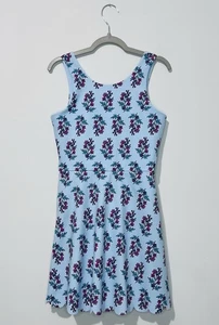 Crewcuts Active Tennis Dress Girls 10 Blue Teal Fuchsia Sleeveless Scalloped Hem - Picture 1 of 6