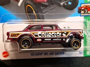 2024 Hot Wheels '55 Chevy Bel Air Gasser Burgundy 63/250 - Picture 1 of 2