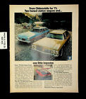 1972 Oldsmobile Olds Omega Hatchback Custom Cruiser Car Vintage Print Ad 22977
