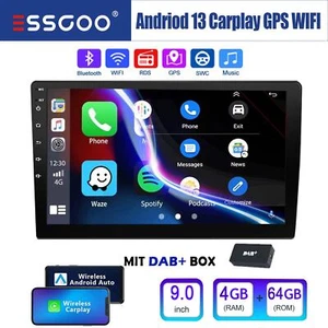DAB+ 2 DIN 64G Carplay Autoradio Android 13 GPS Navi RDS WIFI Bluetooth SWC USB - Bild 1 von 14