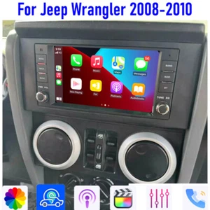 7" For Jeep Wrangler 2008-2010 Android wireless Carplay Car Stereo Radio GPS 64G - Picture 1 of 20