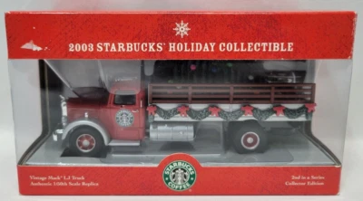 CORGI 2003 STARBUCKS Holiday 1940's MACK LJ Delivery Truck 1:50 Scale #2 Series - Image 1 of 4