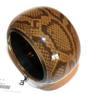 Sobral Atelie Schlangenhaut Reptil Motiv Inklusion Künstler Made Armreif Armband - Bild 1 von 7