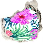 3D Effekt Tapete Wandbilder XXL Wohnzimmer 100x100 cm Hawaiianische Blumen 