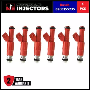 Set of 6 OEM Reman Bosch 0280155735 Fuel Injectors 1997-1998 Ford Explorer 4.0L - Picture 1 of 3