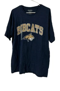 OVB Men s Montana State Bobcats Round Neck Short Sleeve T-Shirt, Navy, Large - Picture 1 of 5