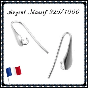Crochets d'oreilles goutte 20mm , en Argent Massif 925/1000 . Réf: ER27 - Foto 1 di 1