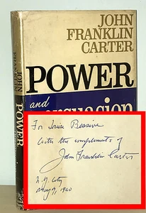 John Franklin Carter (Jay Franklin) - Power & Persuasion - SIGNED 1st 1st - NR - Picture 1 of 7