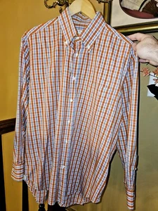 Loro Piana Sport Shirt Check Button Down White W/Red & Blue Handmade Italy $650 - Picture 1 of 10