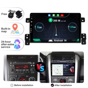6+128G Android 14 autoradio GPS navigatore Per Suzuki Grand Vitara 2005-2015 DAB - Foto 1 di 13