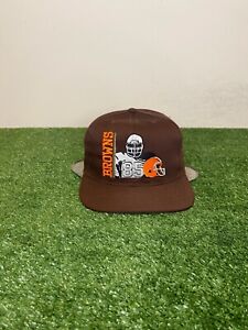 Vintage 1990s American Needle Cleveland Browns split bar snapback hat NWOT