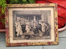 1960" Antique Statue Of Hindu Lord Gajanan Picture Photograph B/W Print Framed