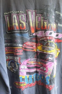 Las Vegas Speedway 1998 T Shirt Mens XL Gray Cotton Knit Sleeveless Altered Worn - Picture 1 of 5