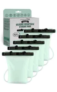 Legendäre Milch Silikon Muttermilch Aufbewahrung Beutel Honedew 5er Pack NEU WIEDERVERWENDBAR - Bild 1 von 4