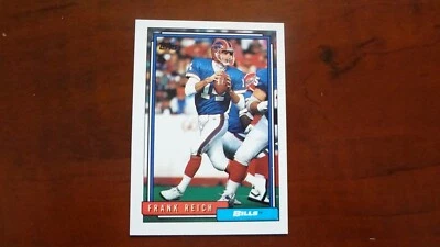 1992 TOPPS # 524 FRANK REICH   FOOTBALL CARD - Image 1 of 2