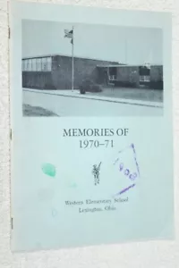 1971 Western Elementary School Anuario anual Lexington Ohio OH - Imagen 1 de 4