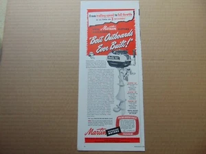 Martin 1949 motores fueraborda para barcos anuncio impreso de arte vintage - Imagen 1 de 1